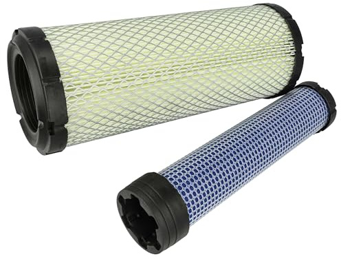 vhbw filterset 2 delar kompatibel med Bobcat 328 Kubota byggmaskinsmotor – 1 x innerfilter, 1 x ytterfilter