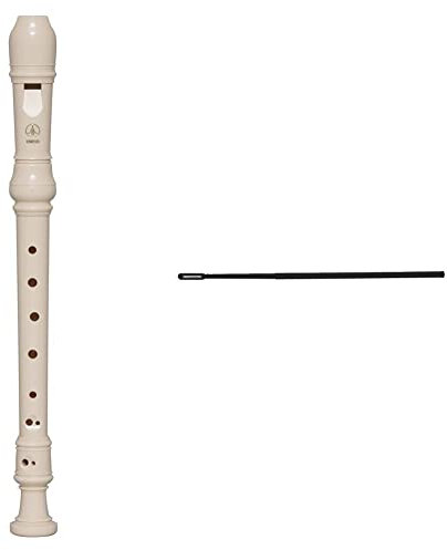 Yamaha YRS23 Sopran Blockflöte & Gewa 755602 Wischerstab Sopran Blockflöte Plastik