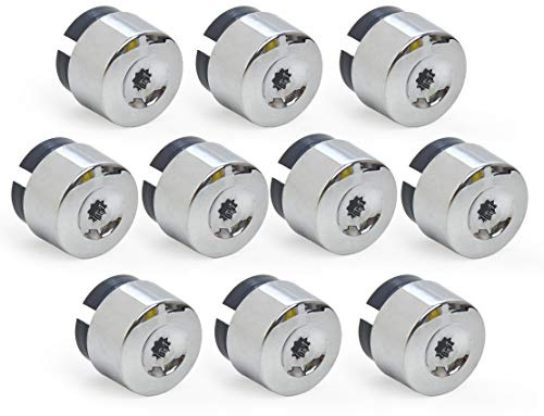 Radschraubenkappen 10 stücke Chrom-Rad-Ansatz-Bolzenmut-Kappeabdeckung 7L6601173A. FIT AUF VERWENDUNG FÜR. Vw. TOUAREG 2004-2011 2011 2012 2013 2013 2014 Kappen FüR Radmuttern