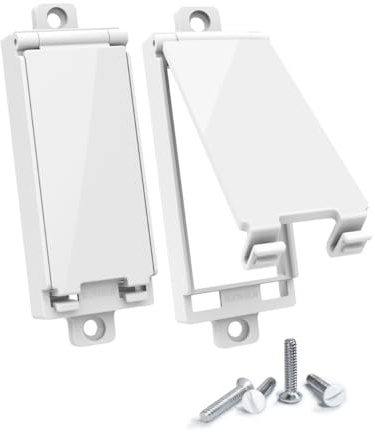 Light Switch Guard, ILIVABLE Child Proof Switch Plate Cover Prevents Kids or Accidental Turned On/Off Switch While Allowing Access (White, 2 Pack)