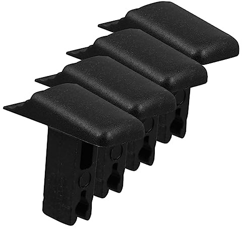 TOVINANNA Pulsanti di Ricambio per Scala Telescopica 4 Pezzi in Plastica Nera, Resistente e Leggera, Accessori per Sbloccare e Bloccare Scala Estensibile Portatile