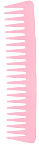 Pettine Grande Districante per Capelli, Pettine per Capelli a Denti Larghi Senza Manico per Capelli Ricci Pettine Shampoo per Capelli Asciutti e Bagnati per Uomo Donna (Rosa)