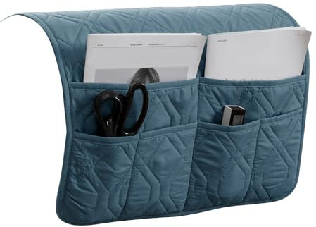 HonunG Armlehnenschoner,Sesselschoner,Sofaschoner rutschfest Wasserdicht,Sesselbezug mit 6 Taschen,Couch Bezug,Sesselschoner mit Armlehne (#10)