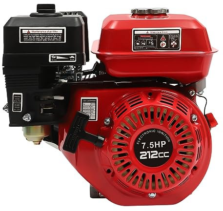 vinnyooc Motore a benzina 7,5 hp a 4 tempi, 1 cilindro Go Kart generatore, motore di azionamento a benzina, generatore di emergenza, avviamento a fune, raffreddamento ad aria, velocità di rotazione