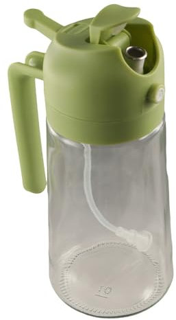 zaoalife Botella dispensadora de aceite para cocina, dispensador de aceite de oliva, pulverizador de aceite de vidrio, botella de spray de aceite, pulverizador de aceite recargable, dispensador de