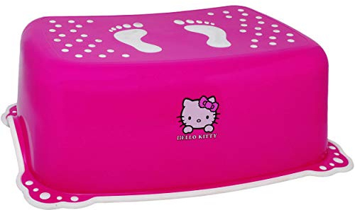 alles-meine.de GmbH Anti RUTSCH - Trittschemel/Tritthocker/Kindersitz - pink - rosa Katze Kitty - Katze Bieco - Tritt - Kinderschemel & Kindertritt - bis 100 kg/Fußbank..
