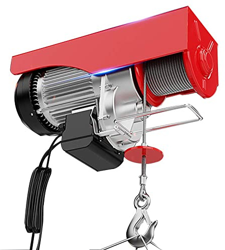 BDKSEXBF Mini polipasto eléctrico de Cable de Acero, 12 m, grúa de construcción para decoración de Casas, Equipo de elevación de cabrestante, 100-400 kg, polipasto eléctrico de 450 W-900 W