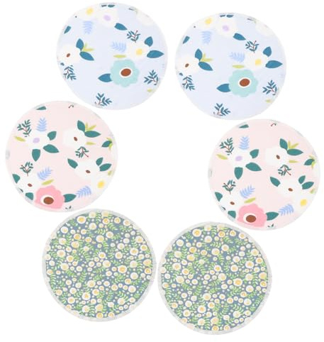 RORPOIR 6pièces Serviettes Lavables Bamboo Coussinets De Nursing Respirants Et Réutilisables Pour Allaitement Anti-fuite Et Confortables