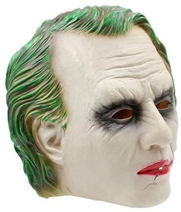 Clown Latexmaske, Clown Maske mit Perücke, Realistische Halloween Party Clown maske, Costum, Gruselige Clown Maske, Requisiten, Vollkopfmaske Horror Cosplay