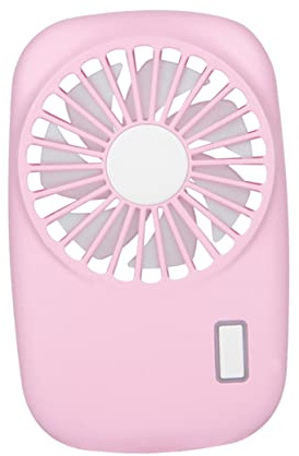 SHINEOFI Ventilador Portátil de Mano Recargable USB Rosa, 2 Modos 5v