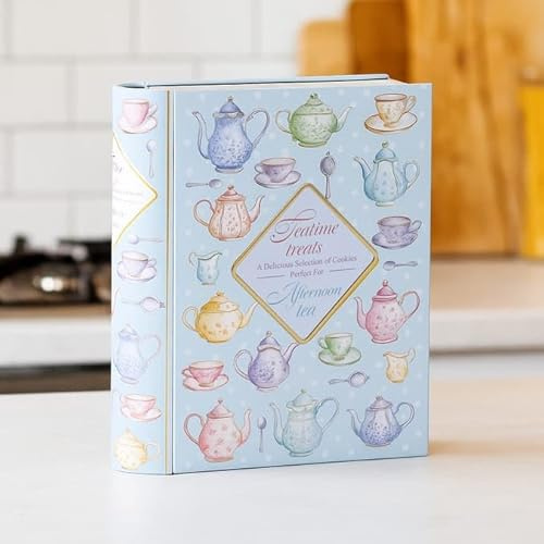 260g Teatime Treats Biscuit Tin Traditional Decorative Design Christmas Xmas Gift Decoration