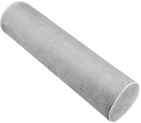 CONGARTENO Almohada Cervical Redonda 11X40 CM de Viscoelástica Funda Lavable, Soporte Lumbar Piernas, para Mejorar Postura y Descanso