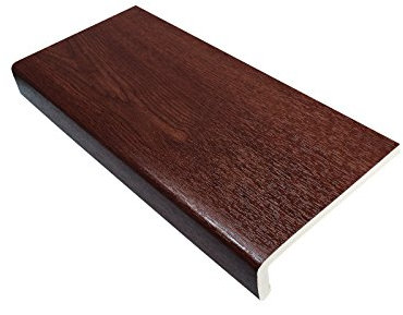 150mm Rosewood UPVC Window Board/Cill Cover 1.25m Long 9mm Thick Plastic Window Sill Capping