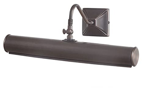 Licht-Erlebnisse Elegante Bilderleuchte GAMBAR 3 B:36cm Bronze Dunkel Wandlampe verstellbar Premium Jugendstil Design Lampe