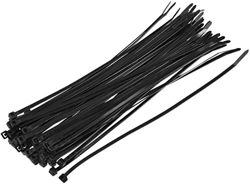 MroMax Lot de 150 colliers de serrage pour câble 100 mm x 3,6 mm en nylon auto-bloquants multi-usages Noir