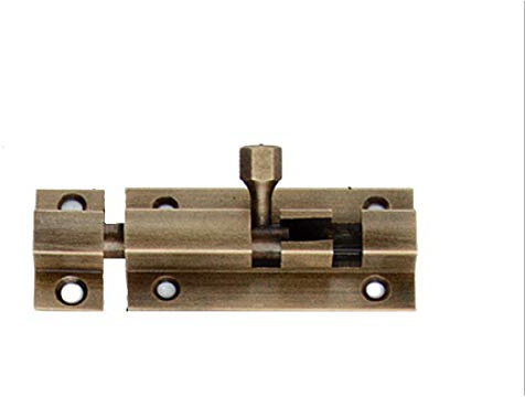 1 Pcs Heavy Duty Tower Bolt Door Slide Latch Lock Barrel Bolt Durable Slide Bolt for Bathroom Toilet Shed Bedroom (Bronze)