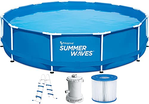 Summer Waves Frame Active - Piscina con filtro (366 x 91 cm)