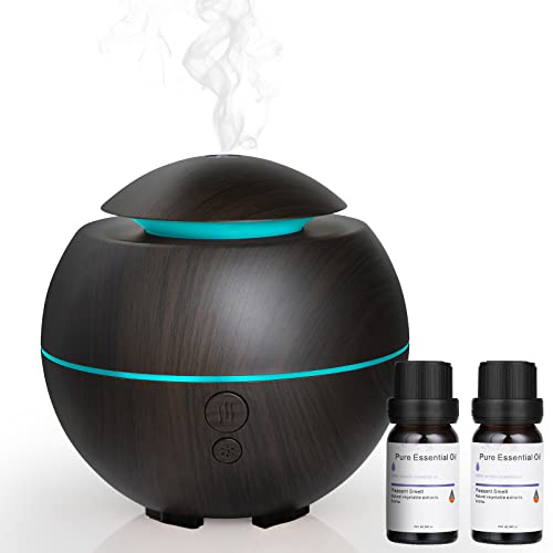 Simpeak Aroma Diffuser, USB Duftöl Diffuser, Raumduft Diffuser für ätherische Öle, LED Ultraschall Diffuser Luftbefeuchter, Dunkle