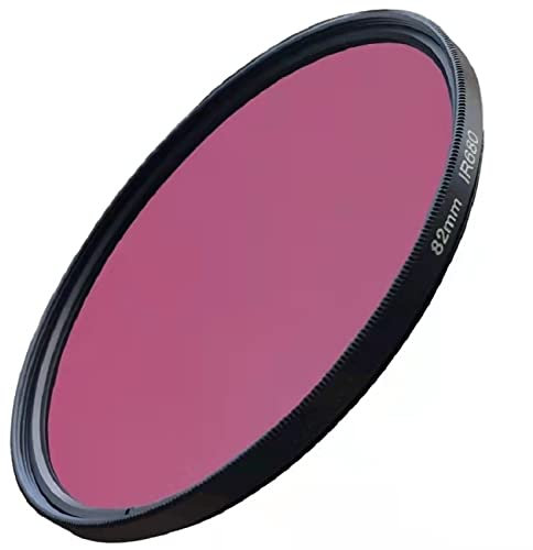 Infrarrojo IR Filtro 680nm 720nm 760nm 850nm 950nm RADIOGRAFÍA Filtro infrarrojo for SLR DSLR Lente de la cámara (Caliber : 72mm, Color : IR650nm)