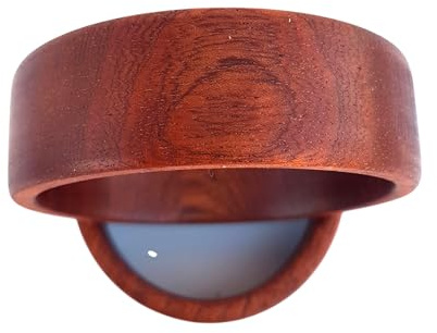 Holzarmreif für Damen, Zauber der Natur - Armreif aus Edelholz: Mahagoni - Handmade Germany wählbar (M,L und XL)