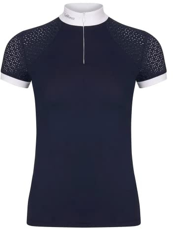 LeMieux Women’s Equestrian Show Shirt - Short Sleeve Horse Show Competition Top - Athletic Shirts & Horseback Riding Apparel
