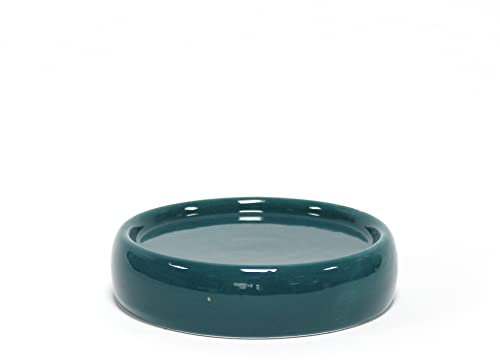 douceur d'intérieur, Portasapone 10 x 3,5 Cm Blu/Smeraldo, Ceramica Unita Bullea