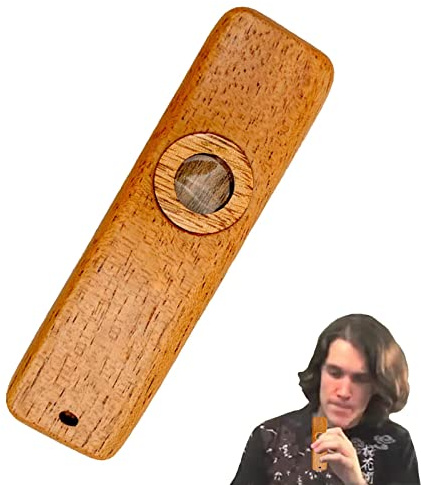 FASSME Holzkazoo, Klassischer Kazoo aus , einfach zu spielende Gitarren-Ukulele, Begleitung, einfachstes Instrument, Holzkazoo für Gitarren, Ukulele, Erwachsene