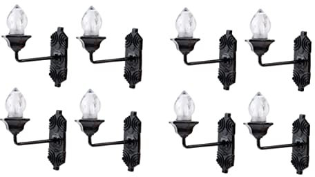 BESTonZON 10 Stk Puppenhaus Wandleuchte Spielzeug für draußen Lampenmodell Schreibtischlampe Vintage- leuchtende Wandlampe puppenhaus mini wandleuchte Laternenmast Kerze Sandkasten