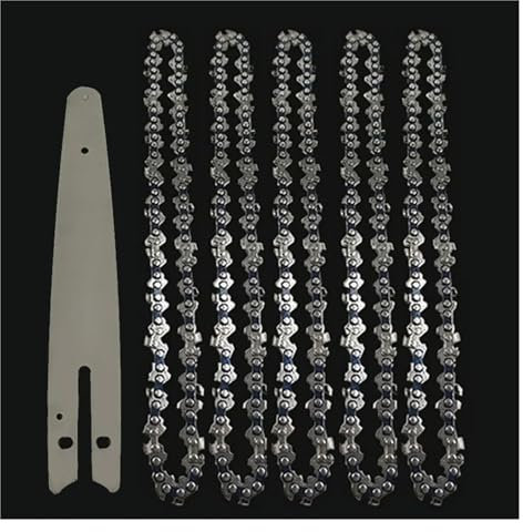 ZHLWei Lame de scie à chaîne de 8 Pouces, Barre de Guidage de chaîne, 1/4 P, scie électrique Portable, 45 nœuds, 22 Couteaux, scie de Chargement for Couper Le Bois