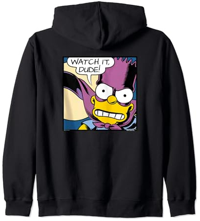 The Simpsons Bart Simpson Bartman Super Hero Watch It Dude Sudadera con Capucha
