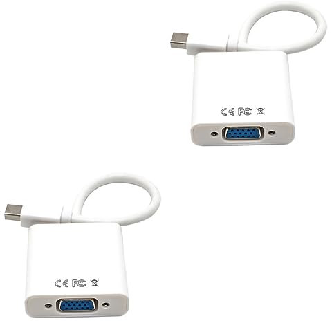 jojofuny 2 Piezas Adaptador de Cable Adaptador Mini displayport a dvi Mini Puerto de Pantalla a Adaptador a Adaptador Hombre a a convertidor