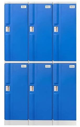 ZHONGXIN.HUIYIN Wasserdichter Aufbewahrungsschrank, Abschließbare Schließfächer stapeln Mitarbeiterlagerschrank, Hohe Schließfächer aus Kunststoff Kleidungsschließfach Werkzeugschrank