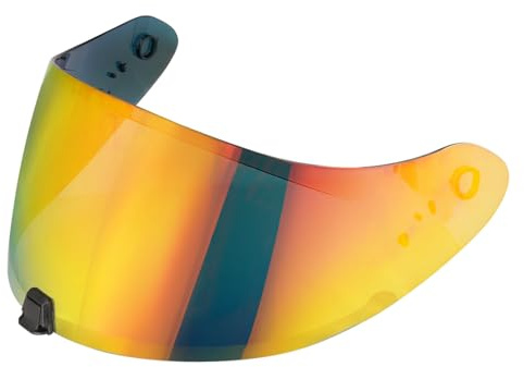 JQF Gear Visiere Casque Moto pour EXO R420,Visière de Casque,Visière de Casque de Moto,Accessoires pour Le Casque intégral (Rouge)