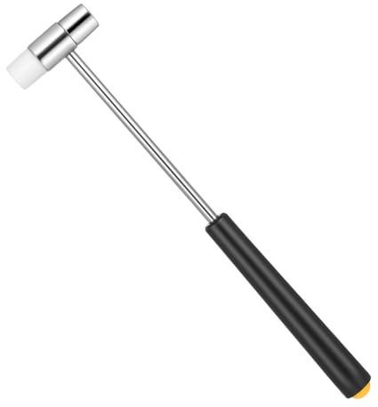 Lnngub Dual Head Jewelry Hammer,7 Inches Fret Hammer Lightweight Small Mallet Small Size Craft Mallet for DIY Crafts,Watches,Tuning,Jewelry Making,Woodworking,Musical Instruments