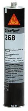 Sika Flex 268 Colle et mastic pour véhicule sur rail Noir 300 ml