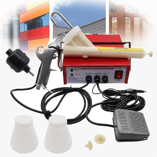 GAYAYAS Macchina per verniciatura a Polvere elettrostatica, Macchina per verniciatura a Polvere elettrostatica Portatile, per Vernici al Lattice a dispersione