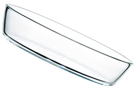 KICHOUSE Fuente De Horno De Vidrio Bandeja Para Hornear De Cocina Plato Para Ensalada Resistente Al Calor Transparente Para Uso Microondas y Horno