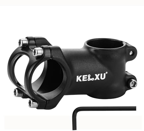 Kelxu 7 Gradi 31,8 Attacco Manubrio Bici 60mm Lega di Alluminio Gambi da Bicicletta per Bici da Strada, Mountain Bike, MTB, Ciclismo