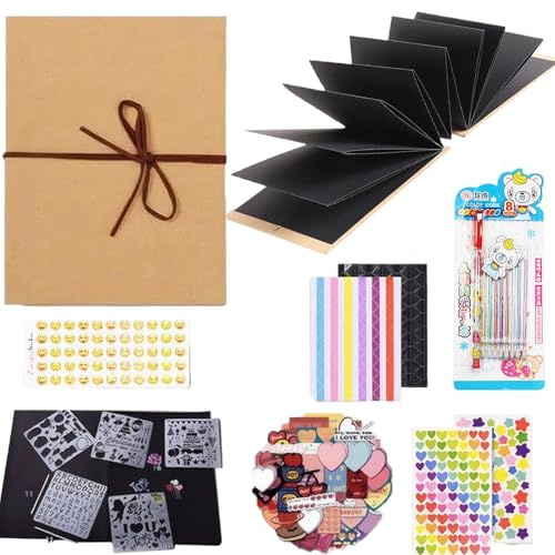 17.5 x 11.5 cm Mini Fotoalbum, 93 Stück DIY Scrapbook Album Zum Selbstgestalten, Kleines Fotobuch Für Reiseerinnerungen Und Geschenke