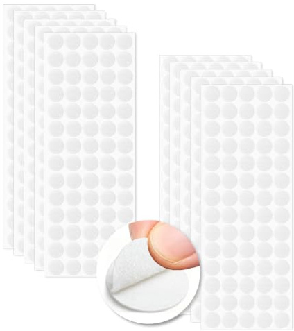 Xcdhemde® 350 par Sjalvhaftande Kardborreband Runda 20mm, Vit