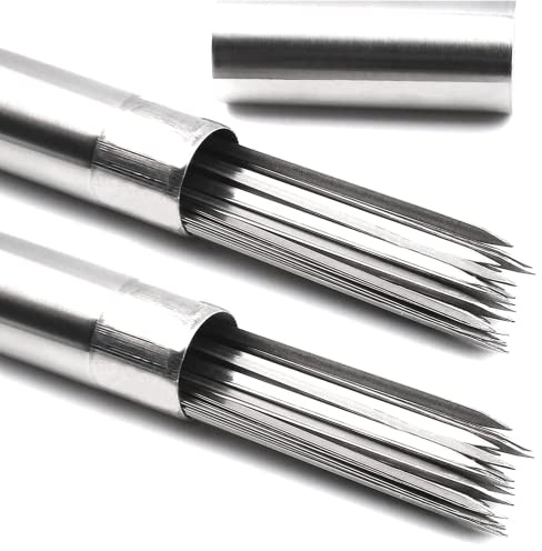 Killer's Instinct Outdoors Flat Metal Grilling Skewers Wider Thicker Stainless Steel Reusable BBQ Sticks Barbecue Skewers 14’’0.16’’0.05’’ Set of 24 Barbecue Metal Kebab Sticks For Grill