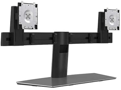 Dell MDS19 Dual Monitor Stand-Bis zu 27-Zoll-Screen-Aluminium, Schwarz