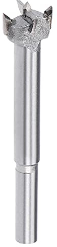 sourcing map Forstner Bohrer 17mm, Hartmetall Holzlochsäge Schneckenöffner, Holzbearbeitungsscharnier Lochbohren Bohrung Bit (Grau)