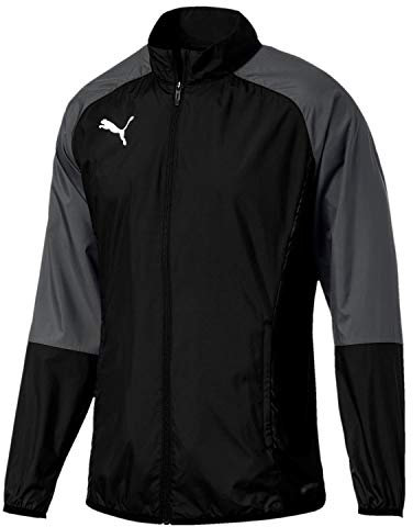 PUMA Herren Cup Sideline Woven JKT Core Trainingsjacke, Black-Asphalt, S