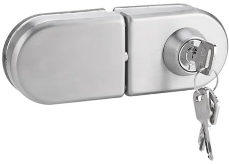 Cerradura Puerta Cristal - Cerraduras Puertas de Cristal 10 12 mm con llaves abiertas/cerradas para el hogar uso del baño del hotel