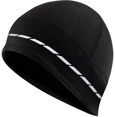 Tough Headwear Fahrradmütze Helmmütze Laufmütze - Fahrrad Mütze Winter - Unter Helm Beanie - Unterziehmütze Fahrradhelm - Herren Damen - Winddicht Schweißableitend