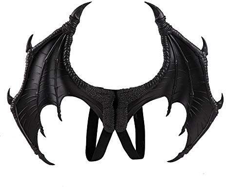 Himine Dragon Wings Props Cosplay Wings (Black)