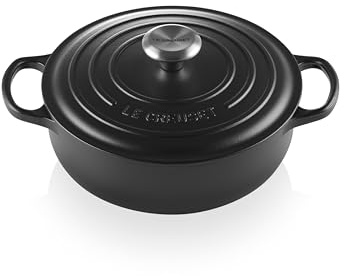 Le Creuset Emaillierter Gusseisen-Signature Sauteuse-Backofen, 3,5 qt, Lakritz