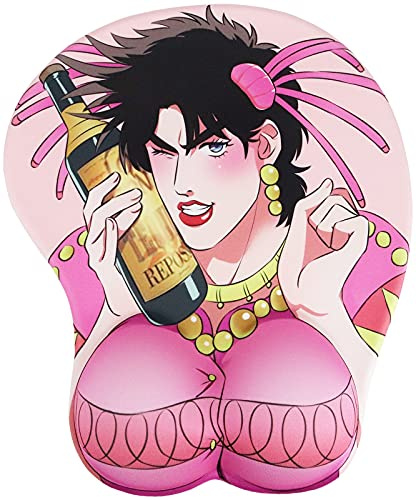 Roffatide Anime Mauspad mit Handgelenkstütze Mauspads mit Rutschfester Basis