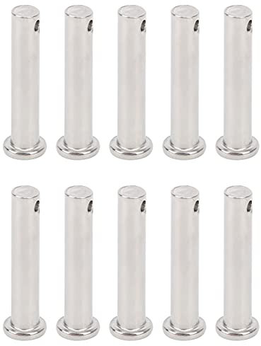 Tissting Perni a foro, Perni M8X40mm in Acciaio Inox con Testa Rotonda per Montaggio Preciso, 10 Pezzi, Hardware per Macchinari e Progetti Fai-da-te